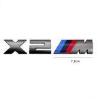 1PCS Grey Car Trunk Badge Sticker For BMW X1M X2M X3M X4M F25 F26 G01 G02 X5M G05 X6M F15 F16 E70 E71 X7M X8 M