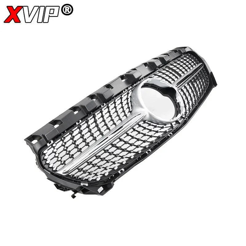 Chrome Silver AMG Style Front Bumper Grille For Mercedes Benz CLA-Class W117 2013-2019 CLA180 CLA200 CLA45 Front Grill Black