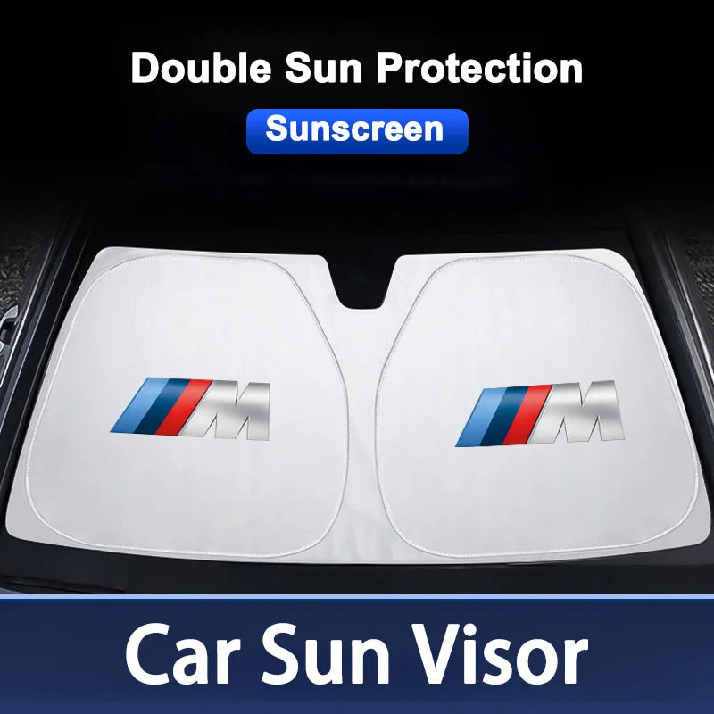 Thicken Strong UV Resistance Car Sun Visor Sunshade Front Glass Sunscreen For BMW M M3 M5 X1 X3 X5 X6 E46 E39 E36 E60 Accessory