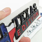 TEXAS EDITION Logo Emblem ABS Car Badge Trunk Sticker For Ford Jeep Chevrolet Ram GMC Dodge Cadillac Lincoln Tesla Accessories