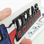 TEXAS EDITION Logo Emblem ABS Car Badge Trunk Sticker For Ford Jeep Chevrolet Ram GMC Dodge Cadillac Lincoln Tesla Accessories