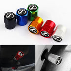 4PCS Car Wheel Tire Valve Caps Stem Case Cover Auto Accessories For Lexus CT200h ES250 ES300h NX300h RX350 IS250 IS200 GS300 450