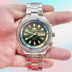 Orient Men's Mechanical Watch with Japanese Movement Stainless Steel Full Functionality World Time Large Dial