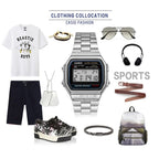 Casio watch silver watch men set brand luxury LED digital Waterproof Quartz men watch Sport military Wrist Watch relogio masculi