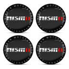 For Nismo Nissan Almera Tiida Sunny QASHQAI Skyline Juke X-TRAI 4pcs 56/60mm Car Wheel Center Covers Badge Hub Cap Accessories