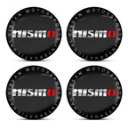 For Nismo Nissan Almera Tiida Sunny QASHQAI Skyline Juke X-TRAI 4pcs 56/60mm Car Wheel Center Covers Badge Hub Cap Accessories