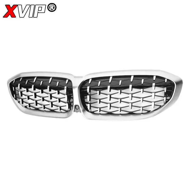 XVIP For BMW G20 3-Series G20 G21 G28 2019-2023 Front Bumper Hood Kidney Racing Grilles Replacement Black Diamond Meteor Style