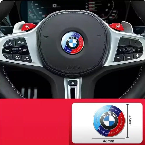 45mm Car Steering Wheel Badge Emblem Sticker Auto-Styling For BMW E36 E46 E53 E90 E60 E61 E93 E87 X1 X3 X5 X6 F30 F20 F10