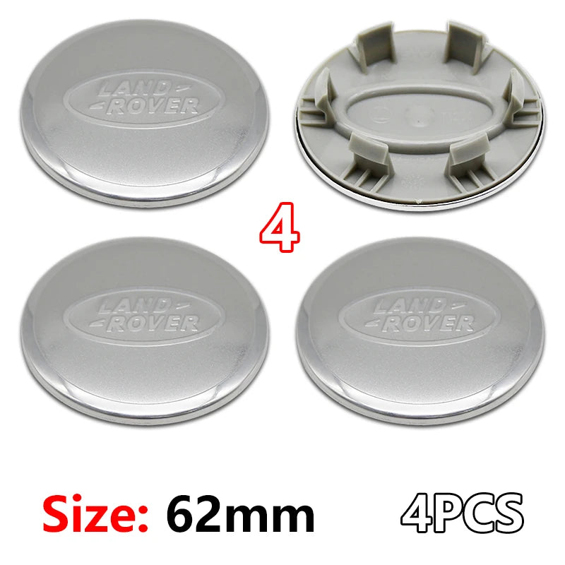 4Pcs 62mm Premium ABS Car Wheel Center Hub Caps Emblem Badge For Range Rover L322 L405 Evoque Discovery Velar SVR Accessories