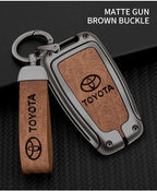 Car Key Case Bag Cover Shell For Toyota CHR Prado 2017 2018 Prius Camry Corolla RAV4 2017 2018 2019 2020 Protector Accessories