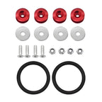 Multiple colors Universal Front Rear Bumper Trunk Quick Release Fastener Kit with Release Tabs and O-Ring For Racing Drifting