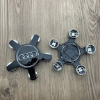 4PCS 135mm  For AUDI A4 B8 B6 B9 B7 A3 8P 8V 8L A6 C7 C6 Car Five Claws Wheel Center Cap Hub Covers 4F0601165N Accessories