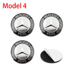 4pc 56mm 60mm 65mm Car Logo Wheel Center Stickers Auto Accessories For Mercedes Benz AMG W204 W124 W205 W203 W211 W201 W108 W210