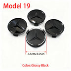 4Pcs 60mm 75mm Car Wheel Center Hub For Mercedes Benz AMG class W205 W203 GLC GLK W206 W220 W211 A180 Cap Rim Cover Accessories