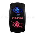 Waterproof 5 Pins SPST On/Off Rocker Switch Blue & Red Led 20A/12V 10A/24V Toggle Switch GPS for Cars,Trucks, RVs, Boats