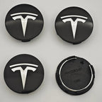 4Pcs 56mm ABS Tesla Wheel Center Hub Cap Emblem Logo Car Rims Cover Hubcap For Tesla Model 3 Y X S Original Badge Accessories