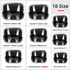 3D Chrome 'H' Emblem for Honda - Steering Wheel Badge ABS Car Front Grill Trunk Sticker Auto Styling Accessories