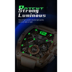 POEDAGAR Fashion Military Men's Watches Luminous Waterproof Date Sports Male Clock Chronograph Silicone Quartz Luxury Wristwatch