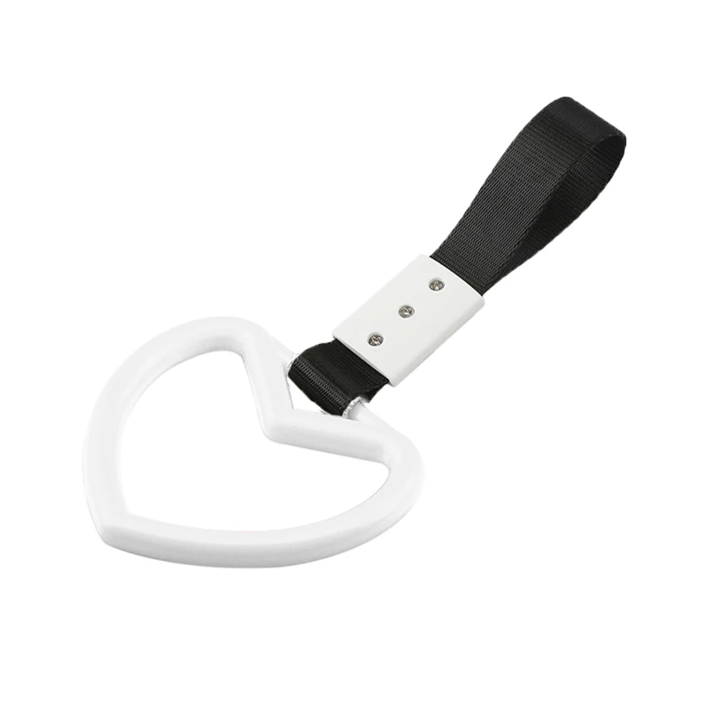 JDM Racing New Handle Hand Strap Heart Ring Styling Drift Charm Strap Drift Auto Accessories Car Strap Front and Rear Bumper Dec