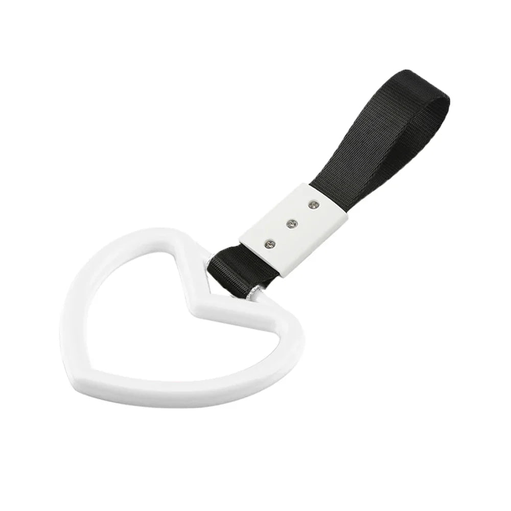 JDM Train Bus Handle Hand Strap Ring Heart Styling Drift Charm Strap Drift Auto Warning Ring Car Strap Car Rear Bumper Supplies