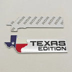 TEXAS EDITION Logo Emblem Metal Car Badge Trunk Sticker For Ford Jeep Chevrolet Ram GMC Dodge Cadillac Lincoln Tesla Accessories