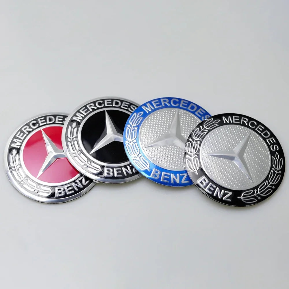 56/60/65mm Car Wheel Center Cover Hub Cap Resin Badge Emblem sticker Decal styling auto Accessories Mercedes Benz AMG  C260 C300