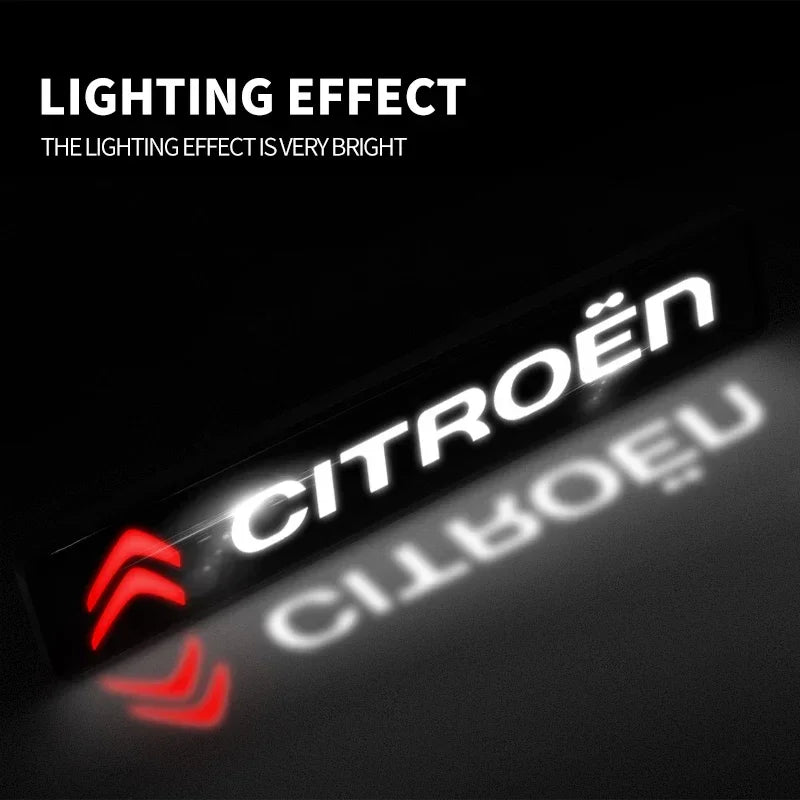 Car LED small light decorative light grille refitted haze warning light For Citroen C3 C4 X7 Xsara Picasso Crosser JUMPY NEMO