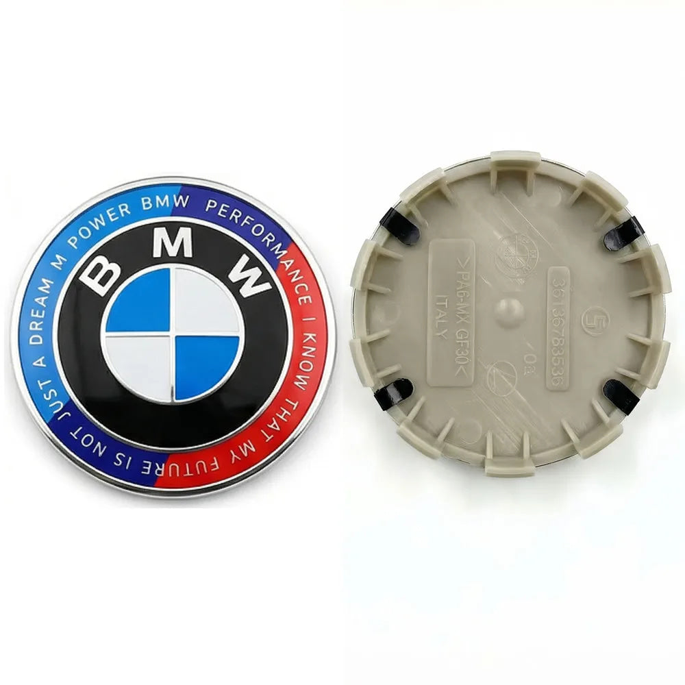 For BMW M X1 X3 X5 X6 X7 1 3 4 5 6 7 Series E36 E39 E46 E60 E90 4pcs 68mm 56mm Car Cover Wheel Hub Center Caps Badge Logo Emblem