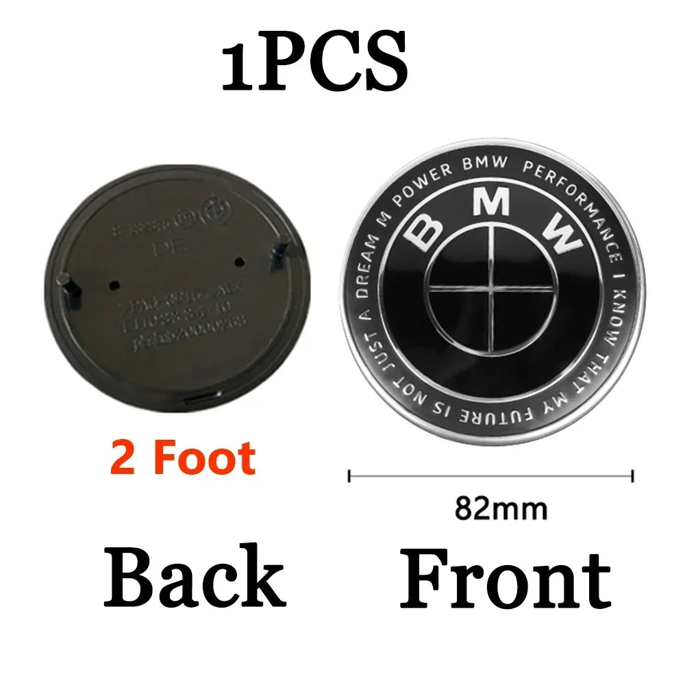 74mm 82mm Car Hood Front Badge Tail Trunk Emblem Replacement Sticker for Bmw F20 F30 G20 f31 F34 F10 G30 F11 X3 F25 X4 I3 M3 M4