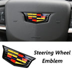 Front Rear Emblem Steering Wheel Sticker Side Badge Logo Refit Replacement Accessories for Cadillac CT4 CT5 CT6 XT4 XT5 XT6