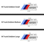 Original Car Size 3D Rear Trunk Emblem BMW F10 F20 F30 E90 F80 F87 X1 X2 X3 X4 X5m X6m M2 M3 M4 M5 M6Badge Car Stickers Logo