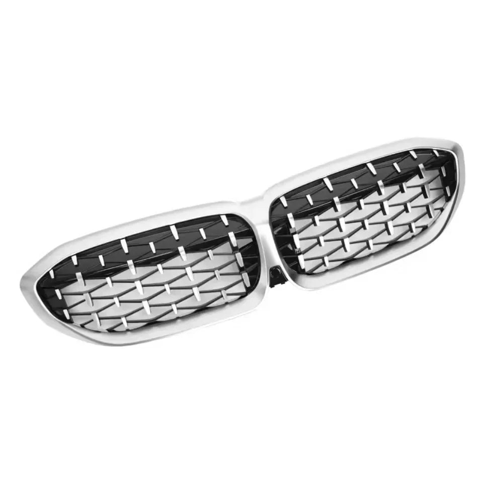 XVIP For BMW G20 3-Series G20 G21 G28 2019-2023 Front Bumper Hood Kidney Racing Grilles Replacement Black Diamond Meteor Style