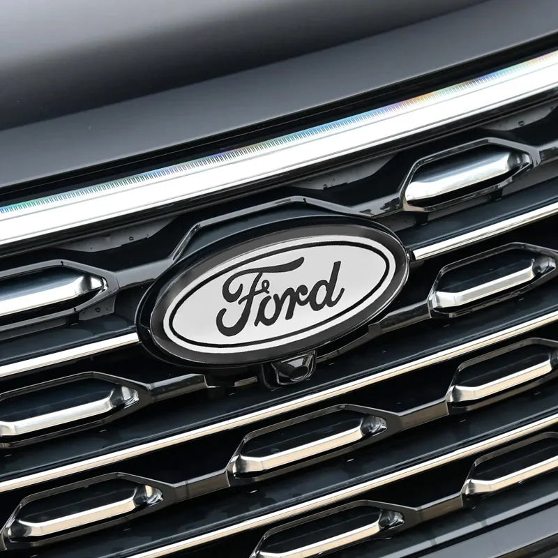 Car Front Grille Emblem Rear Trunk Logo Badge For Ford Fiesta Focus 2 3 Mondeo Edge Ranger Fusion Kuga S-MAX Transit Accessories