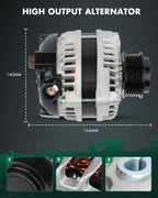 OE#104210-1240 12V 130A 6PK Alternator For Honda Accord Pilot Odyssey 3.5L V6 2011-2015