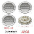 ABS 14.6CM 9 Hole Black Gray Hub Cap For Audi TT A2 A3 A8 S6 Q7 RS6 Badge Logo Hub Cap Accessories Car Large Hub Center