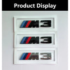 Suitable For BMW Group M3 Emblem Standard Trunk Tail Standard ABS Logo Sticker For BMW E30 E46 E36 E90/E92/E93 F80 GTS CRT CSL