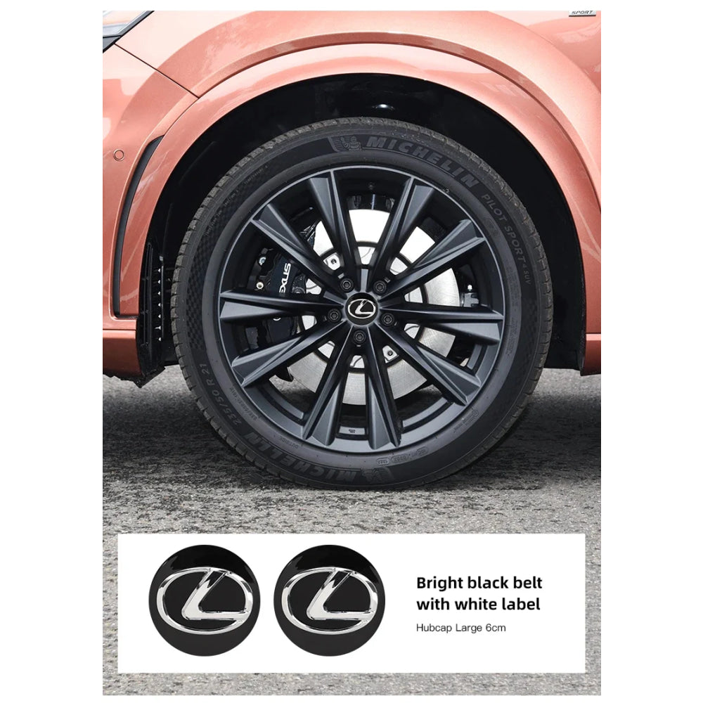 4pcs 62mm Car Wheel Center Hub Cap Rim Dustproof Cover Emblemem For Lexus RX NX UX GX ES260 ES300 LS500 IS250 RX350 LX570 LX600