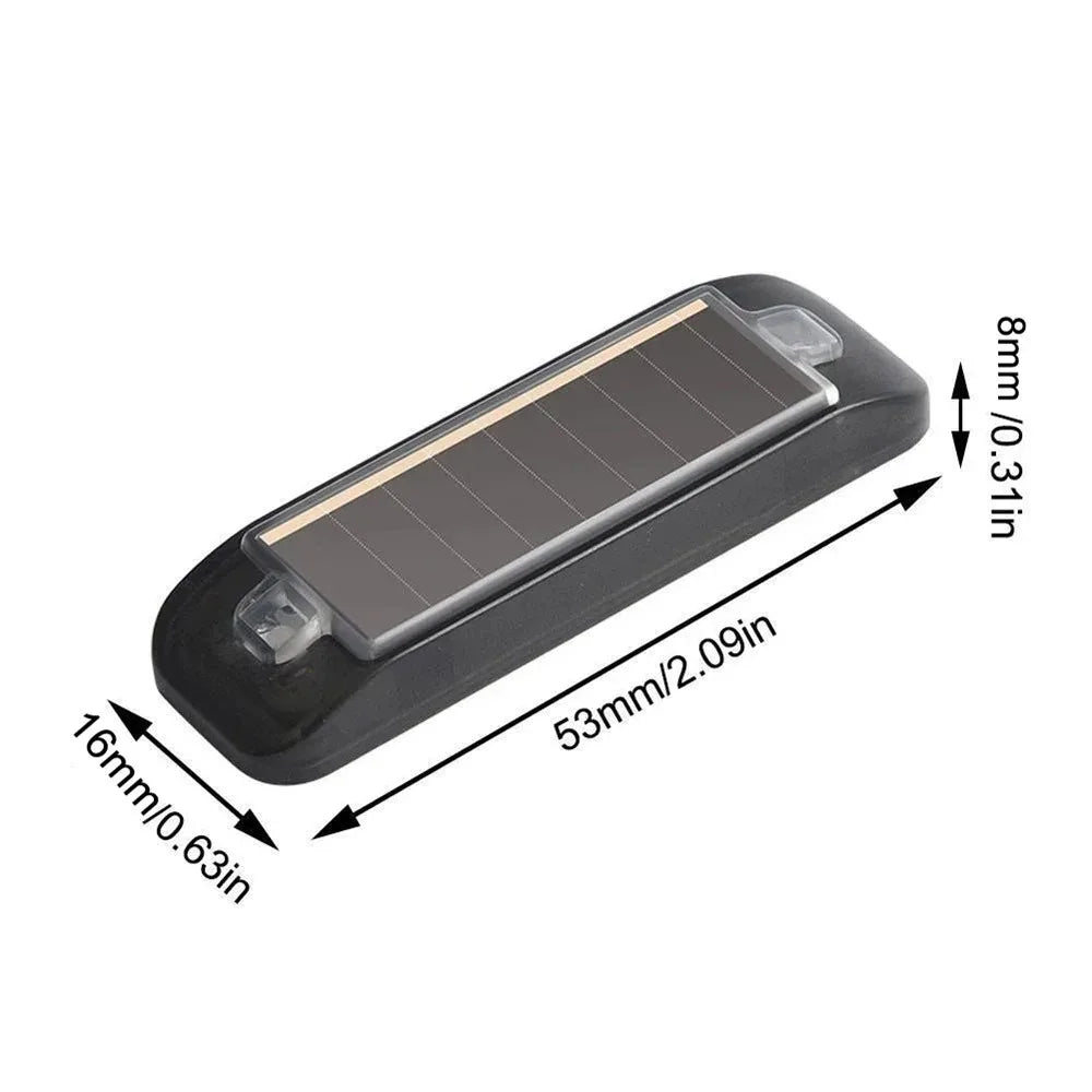 Mini luz LED de advertencia de energía Solar para coche, alarma simulada de seguridad nocturna, lámpara de precaución antirrobo inalámbrica, lámpara de alarma simulada intermitente