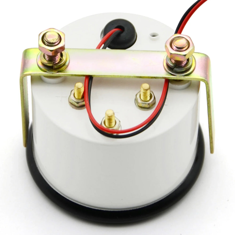 2'' 52mm Fuel Level Gauge, Pointer 12V Car Fuel Tank Meter with LED Backlight Rim Automotive Gauges