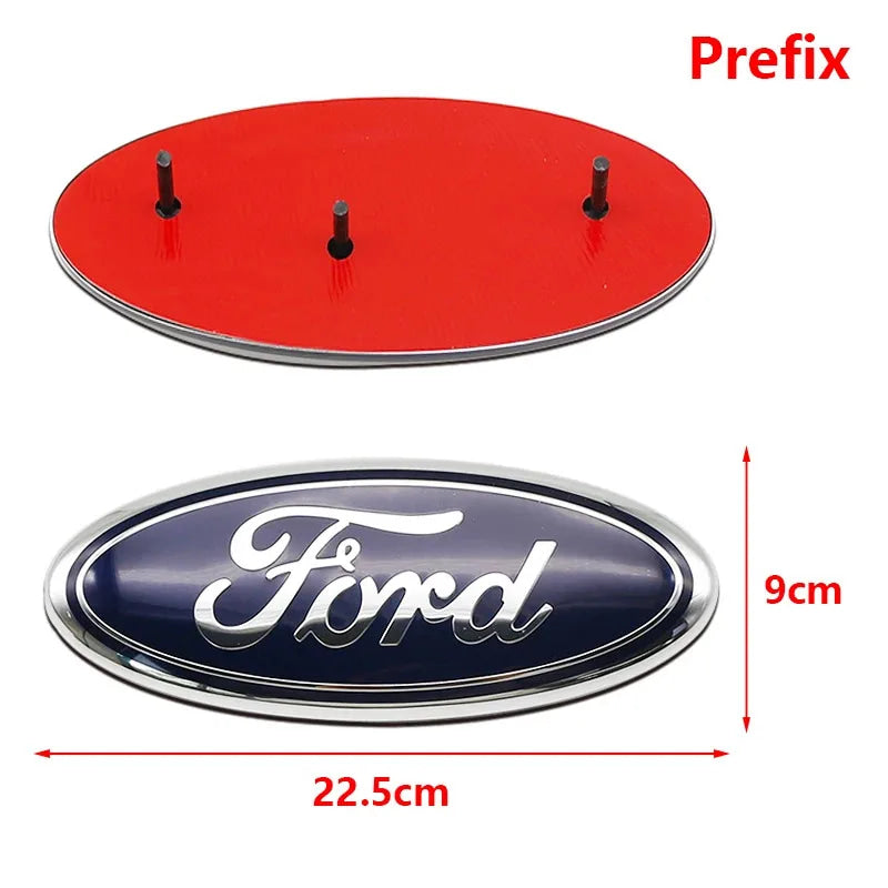 Car Styling Front Hood Emblem Rear Trunk Badge Grille Logo Sticker For Ford Focus MK3 Ranger Mondeo Fiesta S-Max  MK4 Kuga