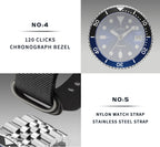 CADISEN New Luminous Men Mechanical Wristwatches Ceramic Bezel Sapphire Glass Automatic Watch Men Relogio Masculino