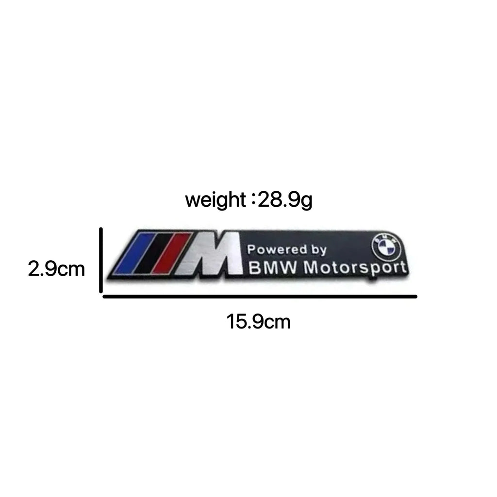 3D Aluminum Car Badge Emblem Sticker For BMW M Power M3 M5 G30 F30 F31 E36 E87 E60 E46 E91 X1 X3 X5 E53 Auto-Styling Accessories
