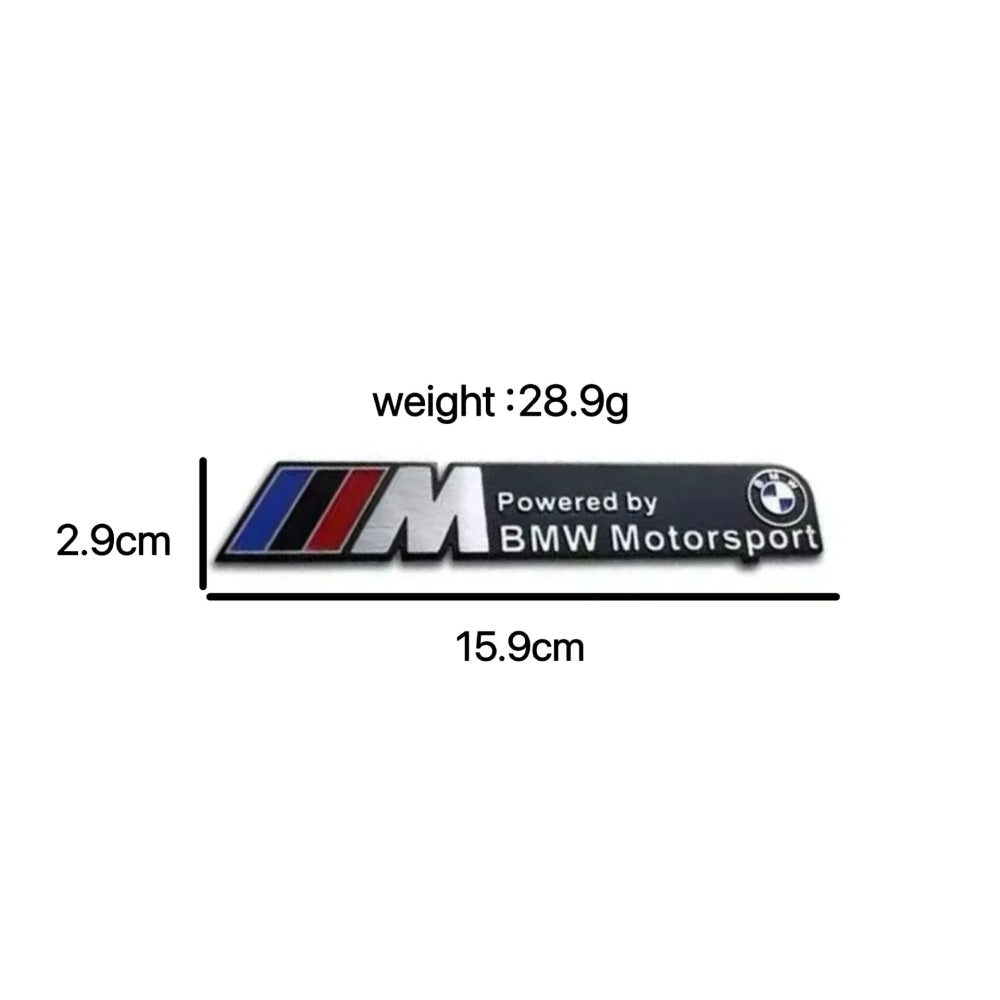 3D Aluminum Car Badge Emblem Sticker For BMW M Power M3 M5 G30 F30 F31 E36 E87 E60 E46 E91 X1 X3 X5 E53 Auto-Styling Accessories
