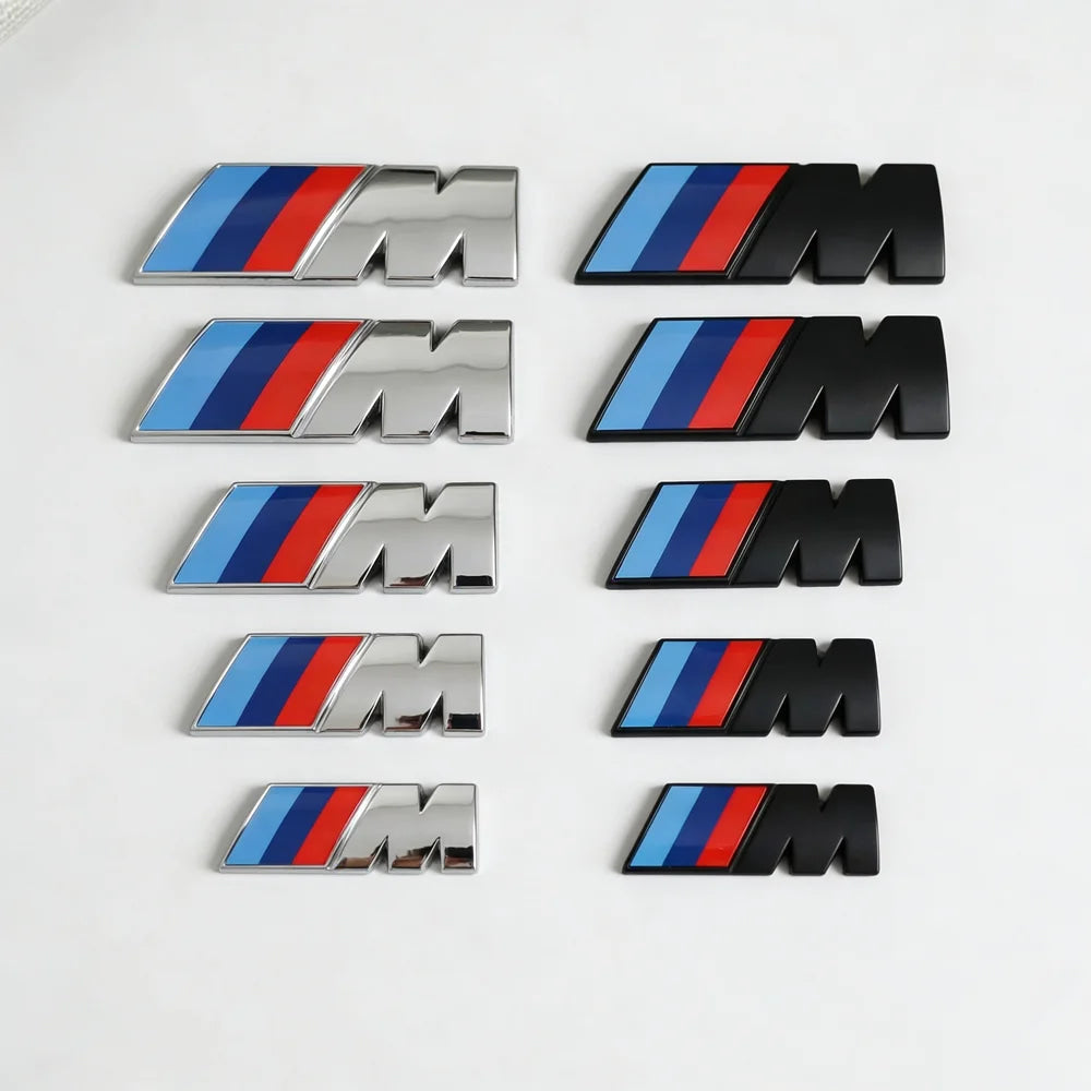 M LOGO Fender Emblem Badge Rear Trunk Badge For BMW E36 E39 E46 E60 E90 E90 F01 F10 F30 G01 G20 G21 G30 G11 F15 X5 X3 M Sports
