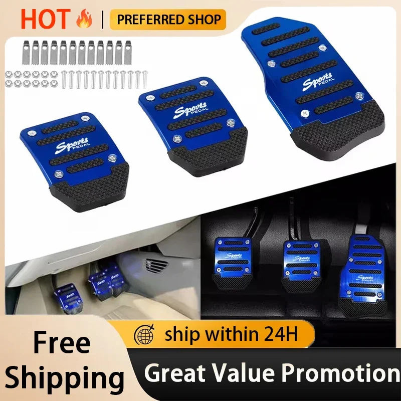 Automotive universal anti-skid pedal cover, interior modification, pedal personality modification accessories, anti-skid pedal