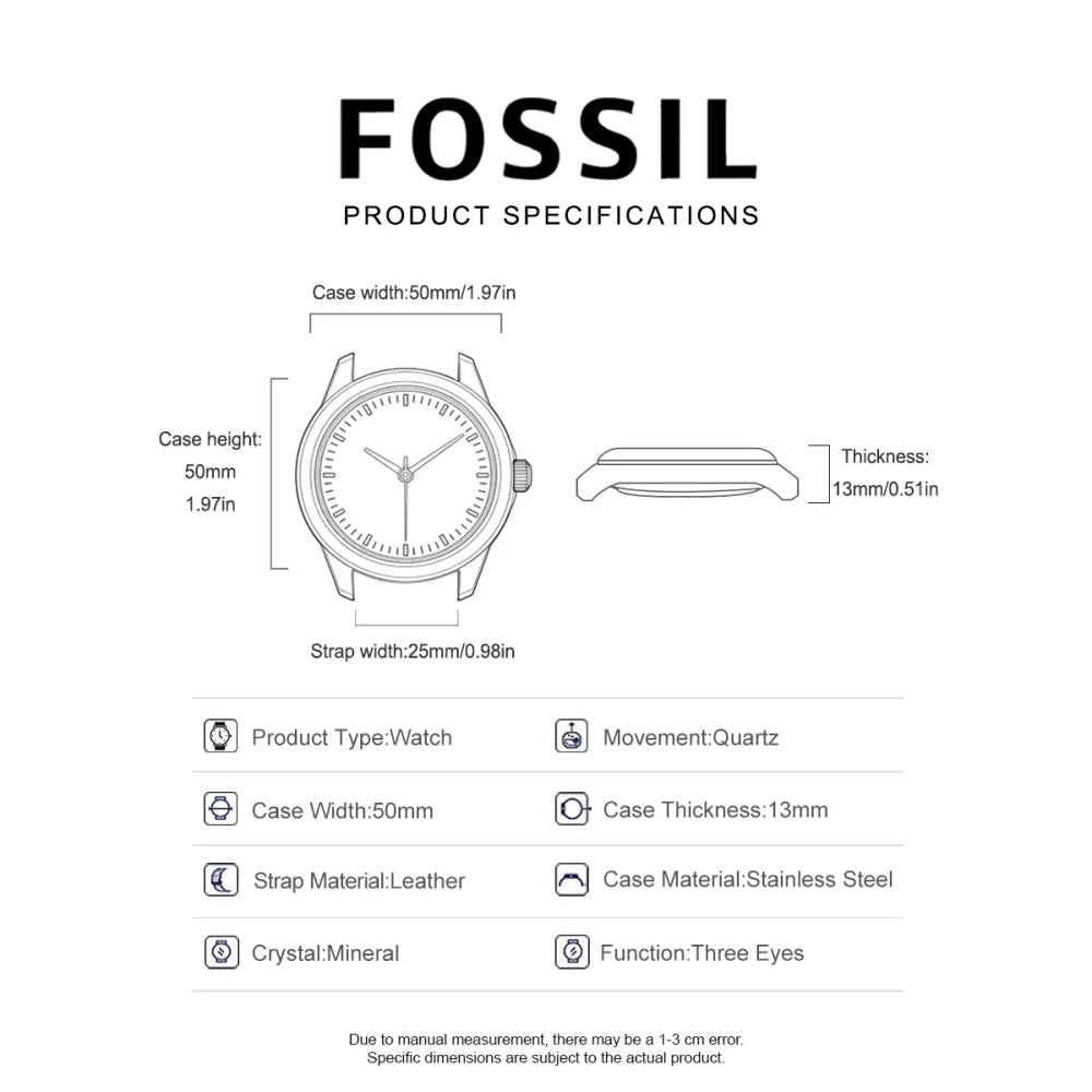 Fossil Oversized Chronograph Men Watch Smoke Stainless Steel Quartz Male Wristwatches Fashion Big Dial Clock JR1424 Reloj Hombre