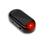 SEAMETAL 1/2 Uds. Luz de alarma simulada alimentada por energía Solar, luz de seguridad falsa inalámbrica para coche, lámpara de advertencia, LED antirrobo intermitente