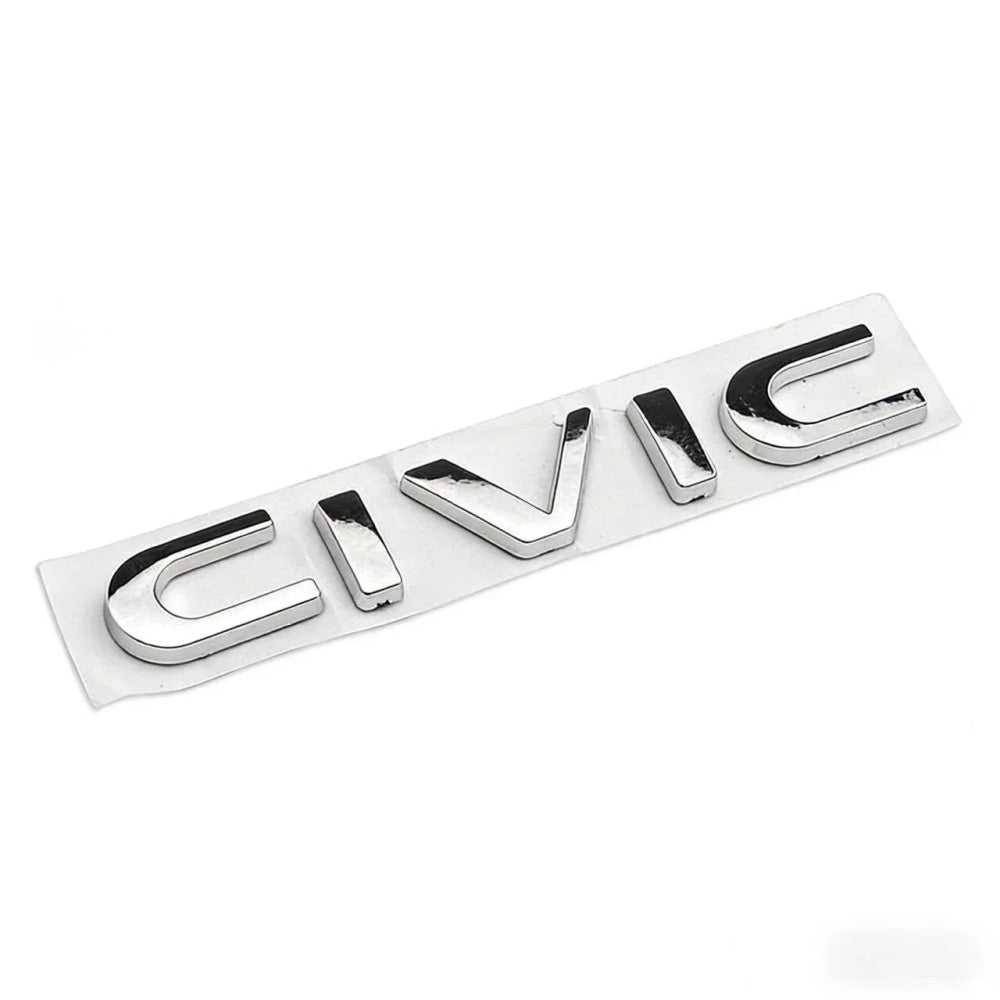 ABS Car Rear Trunk Letters 3D Emblem Tail Badge Sticker for Honda CIVIC Logo Decals Auto Stickers Styling Decoration