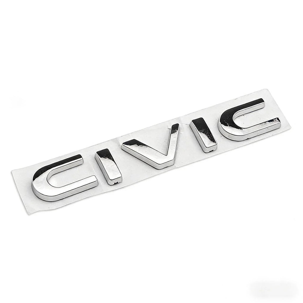 ABS Car Rear Trunk Letters 3D Emblem Tail Badge Sticker for Honda CIVIC Logo Decals Auto Stickers Styling Decoration