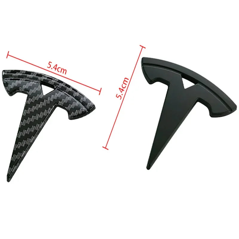 5.4x5.4cm ABS For Tesla Model 3 S Model X Y Car Steering Wheel Emblem Decals Overlay Sticker Badge Roadster Interior Accessories